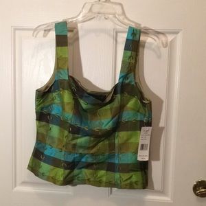 New Finity Studio multicolored top size 10